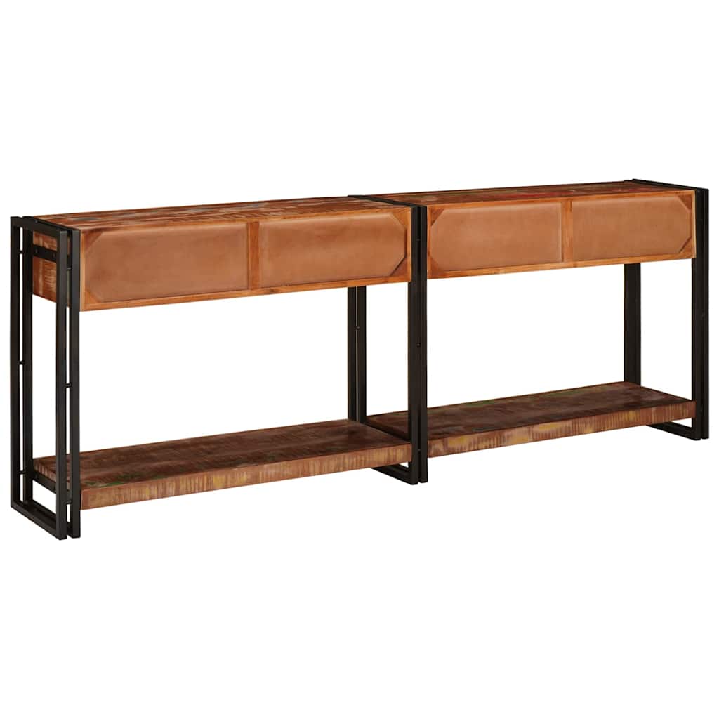 Wandtafels met lade 2 pcs Multikleur Massief Gerecycled Hout is nu te koop bij PeponiXL, paradijselijk wonen!