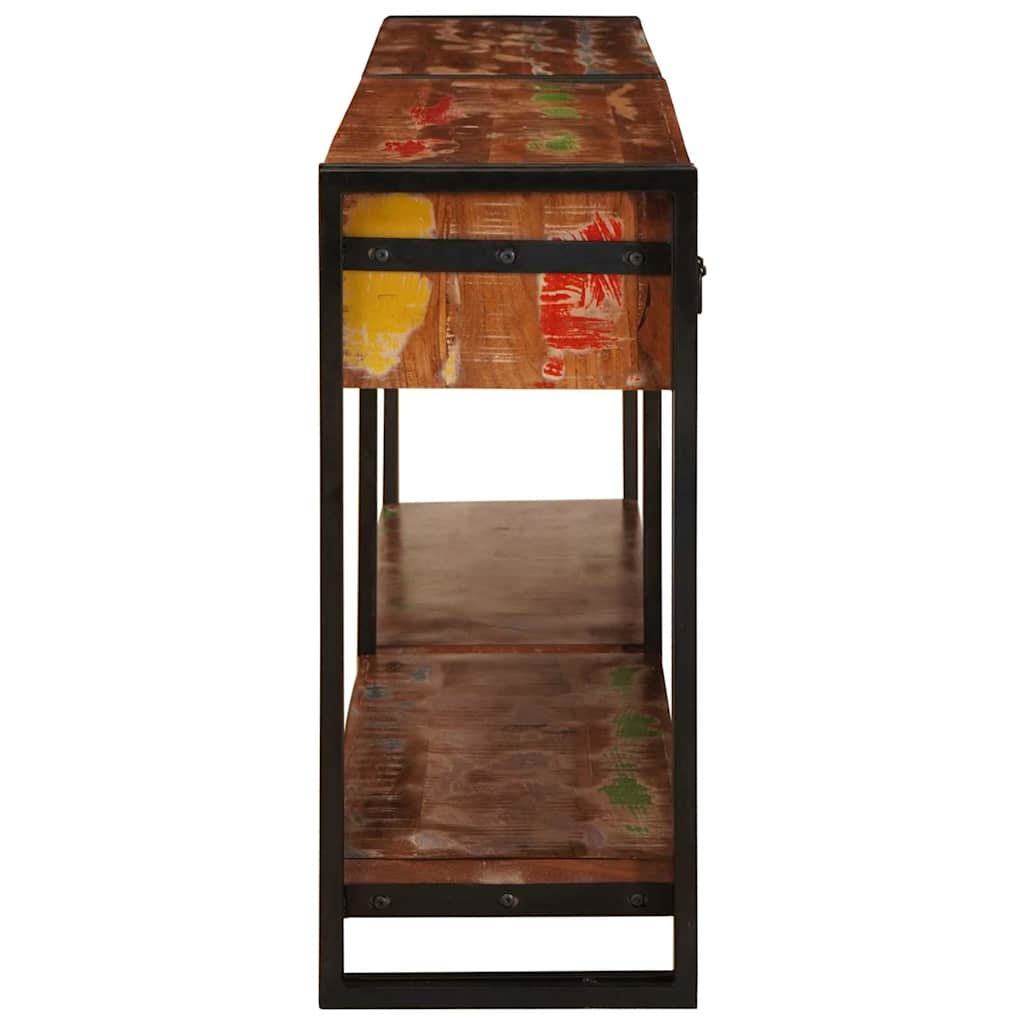 Wandtafels met lade 2 pcs Multikleur Massief Gerecycled Hout is nu te koop bij PeponiXL, paradijselijk wonen!