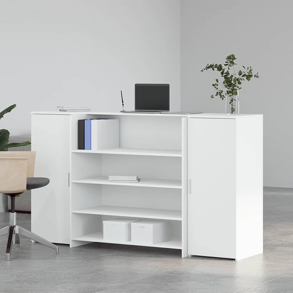 Receptiebalie Wit 180x50x103,5 cm Bewerkt Hout is nu te koop bij PeponiXL, paradijselijk wonen!