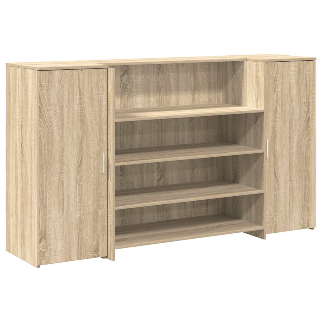 Receptiebalie 180x50x103,5 cm bewerkt hout sonoma eikenkleurig is nu te koop bij PeponiXL, paradijselijk wonen!