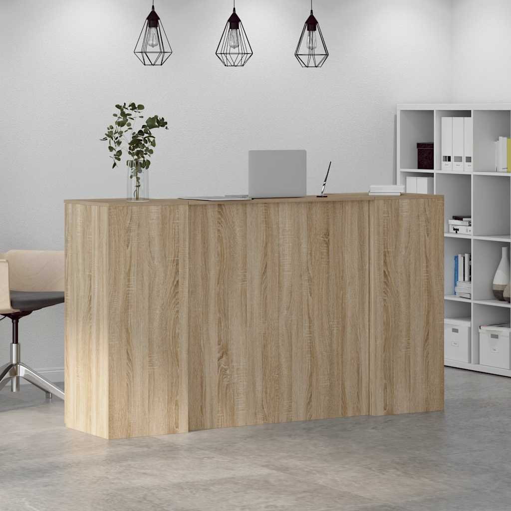 Receptiebalie 180x50x103,5 cm bewerkt hout sonoma eikenkleurig is nu te koop bij PeponiXL, paradijselijk wonen!