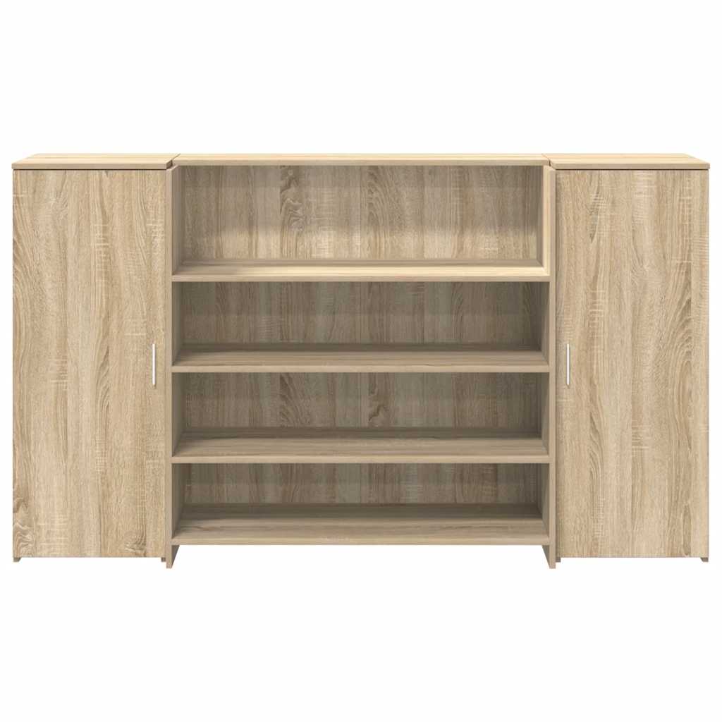 Receptiebalie 180x50x103,5 cm bewerkt hout sonoma eikenkleurig is nu te koop bij PeponiXL, paradijselijk wonen!