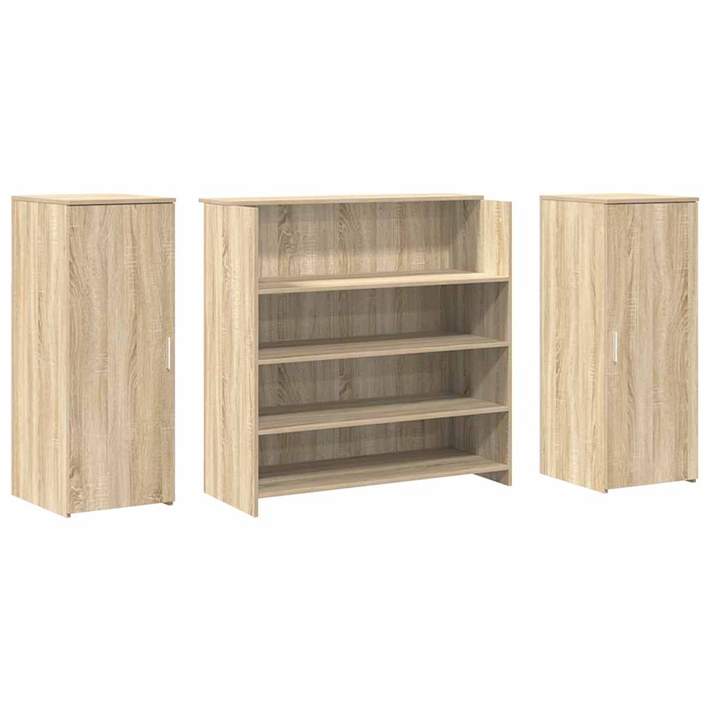 Receptiebalie 180x50x103,5 cm bewerkt hout sonoma eikenkleurig is nu te koop bij PeponiXL, paradijselijk wonen!