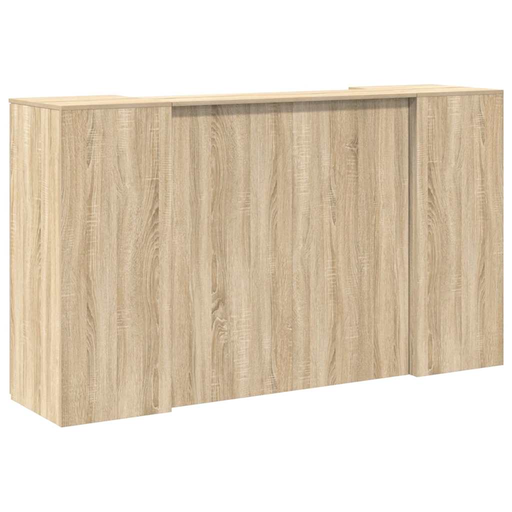 Receptiebalie 180x50x103,5 cm bewerkt hout sonoma eikenkleurig is nu te koop bij PeponiXL, paradijselijk wonen!