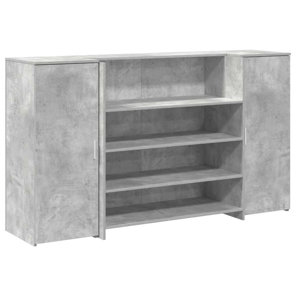 Receptiebalie 180x50x103,5 cm bewerkt hout betongrijs is nu te koop bij PeponiXL, paradijselijk wonen!