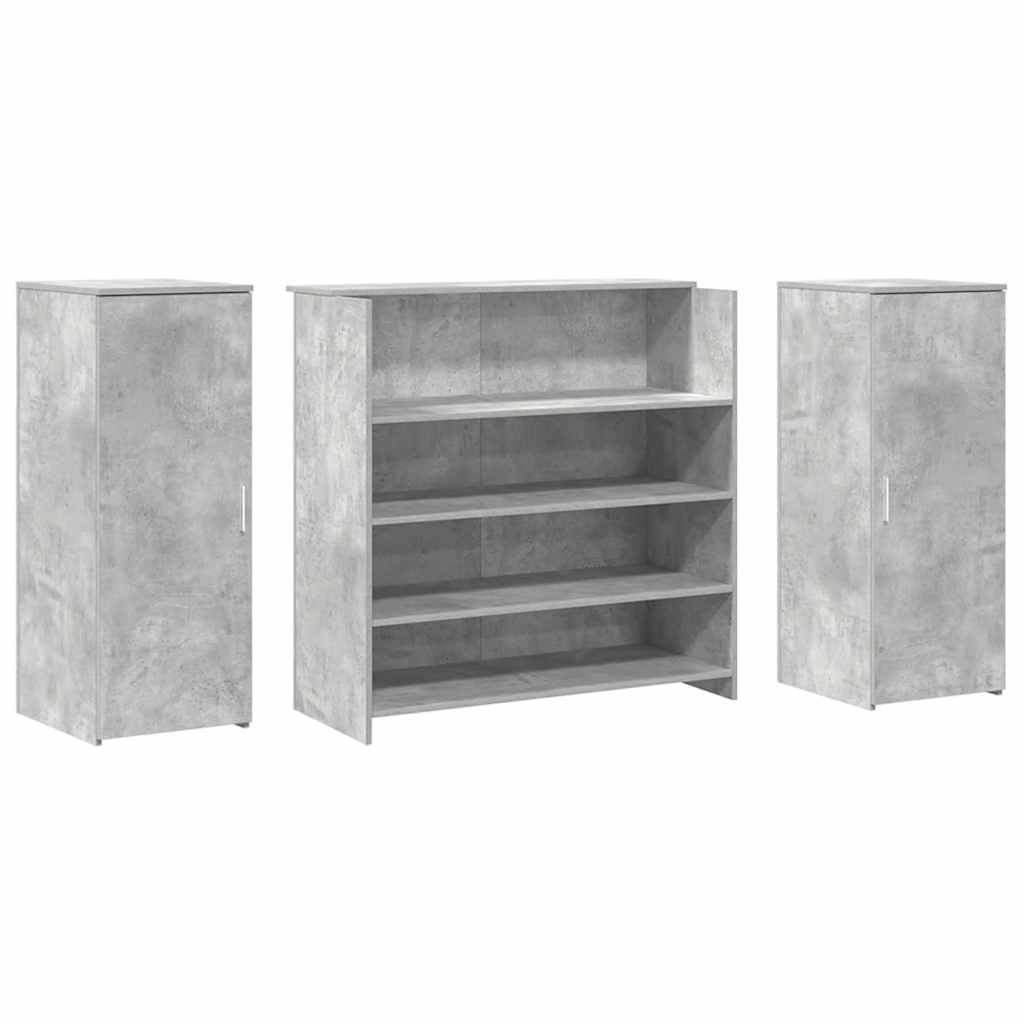 Receptiebalie 180x50x103,5 cm bewerkt hout betongrijs is nu te koop bij PeponiXL, paradijselijk wonen!