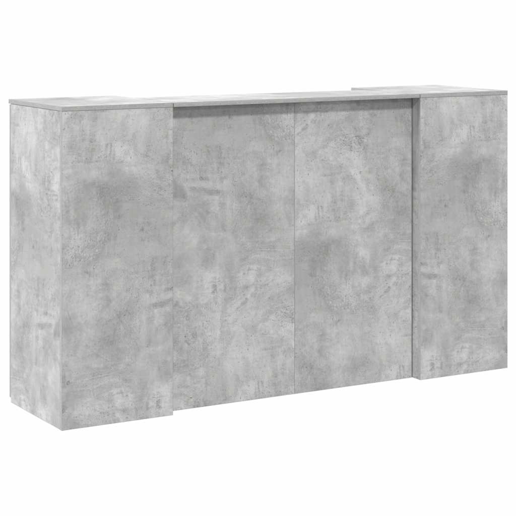 Receptiebalie 180x50x103,5 cm bewerkt hout betongrijs is nu te koop bij PeponiXL, paradijselijk wonen!