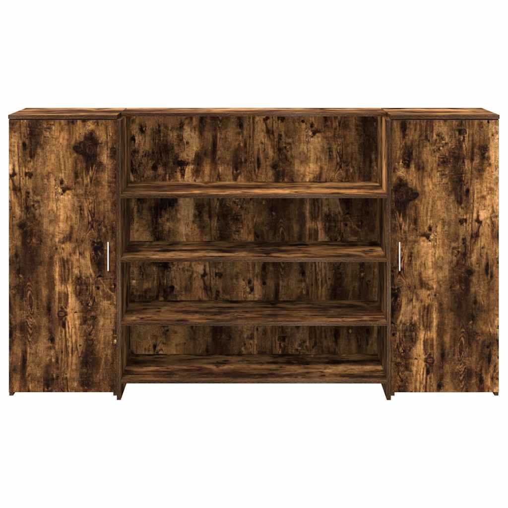 Receptiebalie 180x50x103,5 cm bewerkt hout gerookt eikenkleurig is nu te koop bij PeponiXL, paradijselijk wonen!