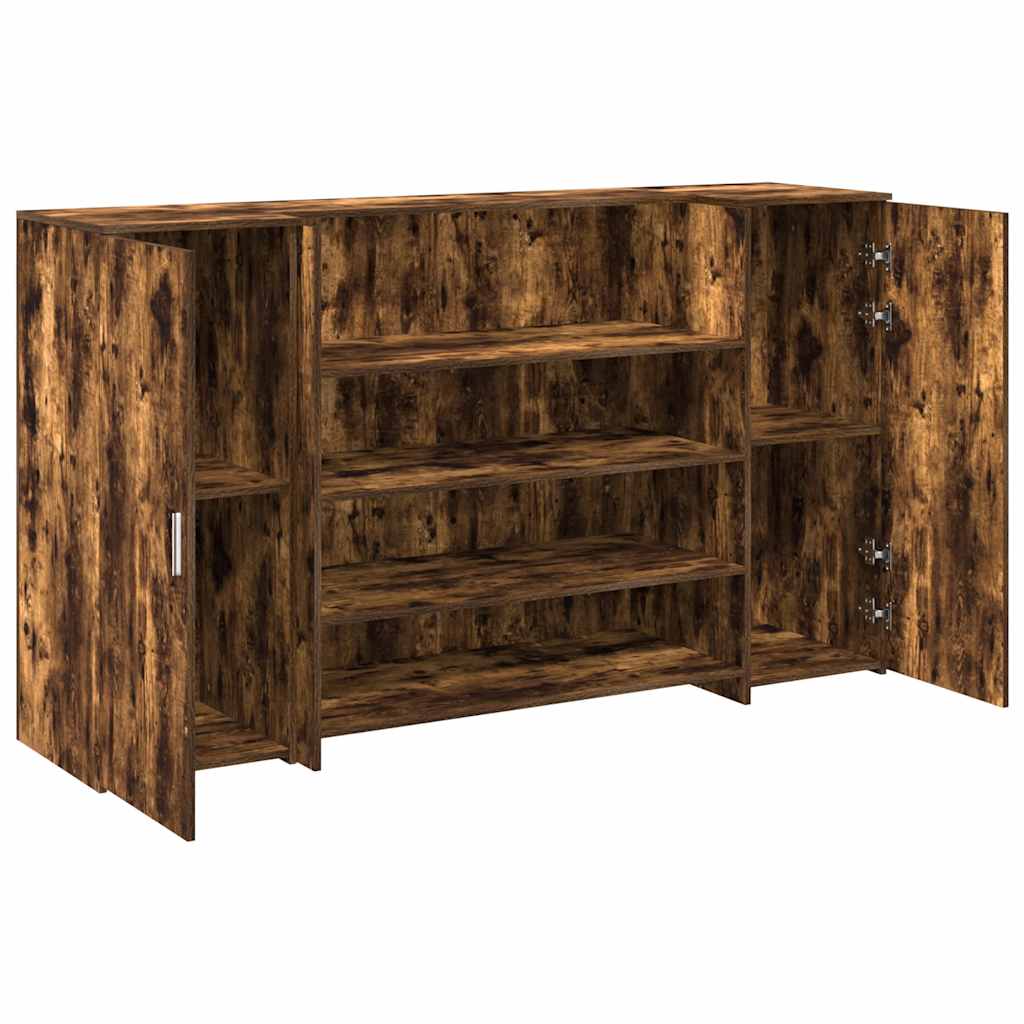 Receptiebalie 180x50x103,5 cm bewerkt hout gerookt eikenkleurig is nu te koop bij PeponiXL, paradijselijk wonen!