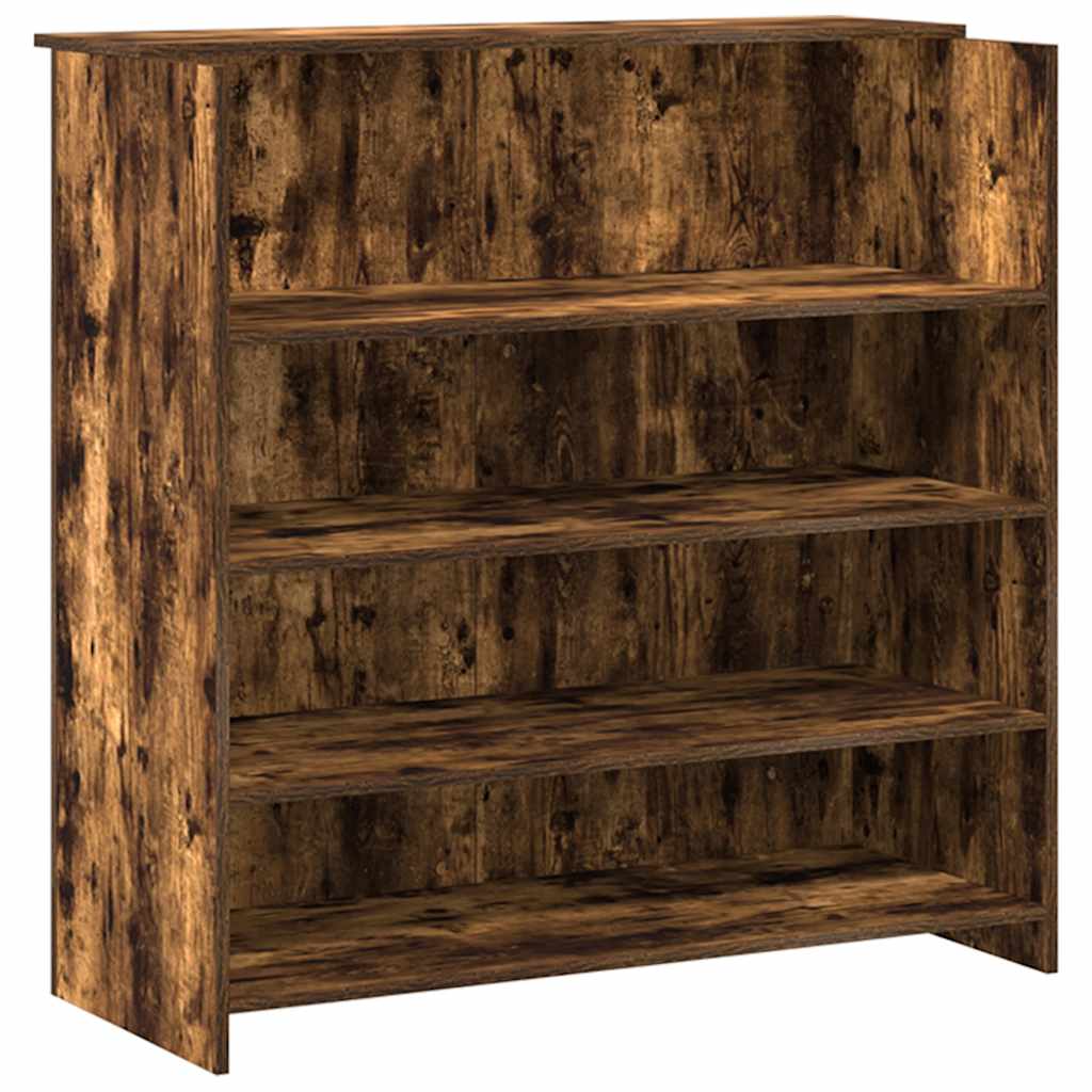 Receptiebalie 180x50x103,5 cm bewerkt hout gerookt eikenkleurig is nu te koop bij PeponiXL, paradijselijk wonen!