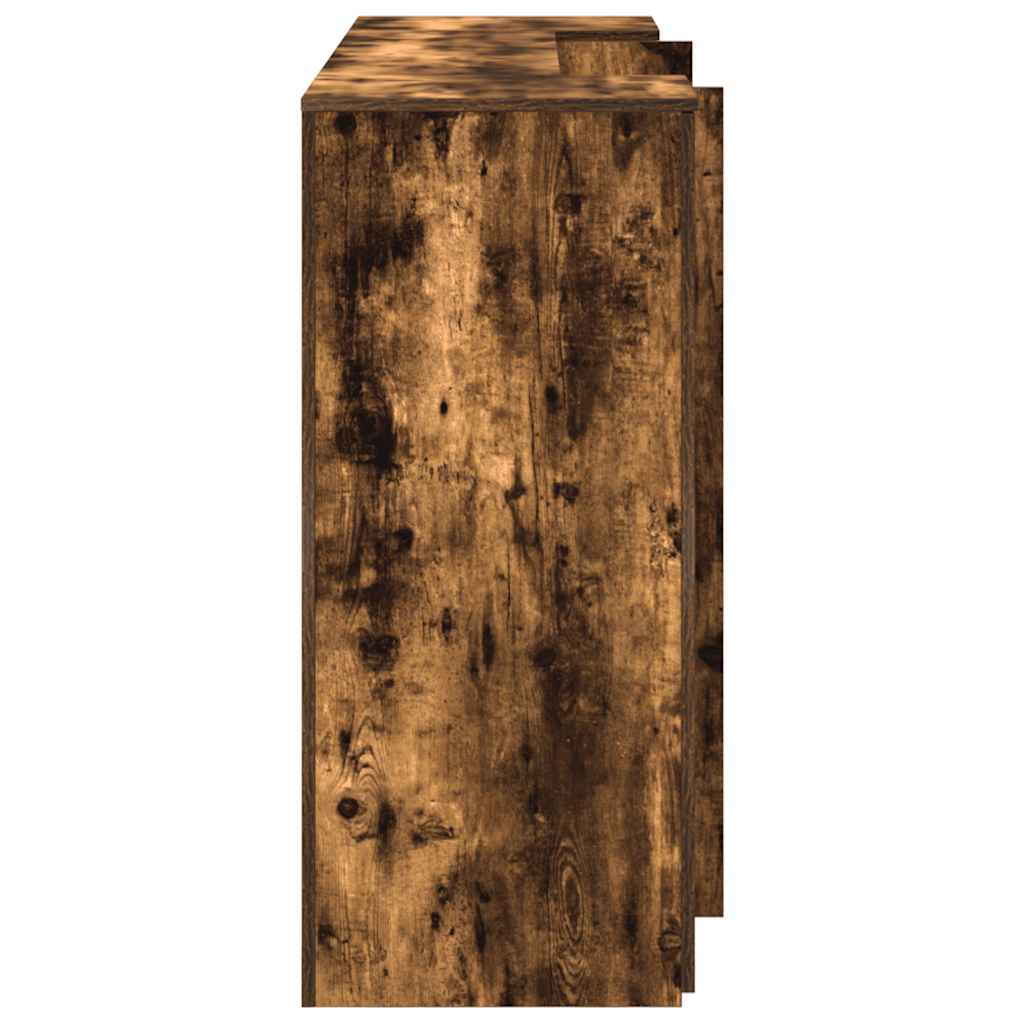 Receptiebalie 180x50x103,5 cm bewerkt hout gerookt eikenkleurig is nu te koop bij PeponiXL, paradijselijk wonen!