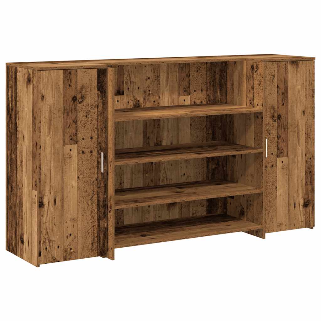Receptiebalie 180x50x103,5 cm bewerkt hout oud houtkleurig is nu te koop bij PeponiXL, paradijselijk wonen!