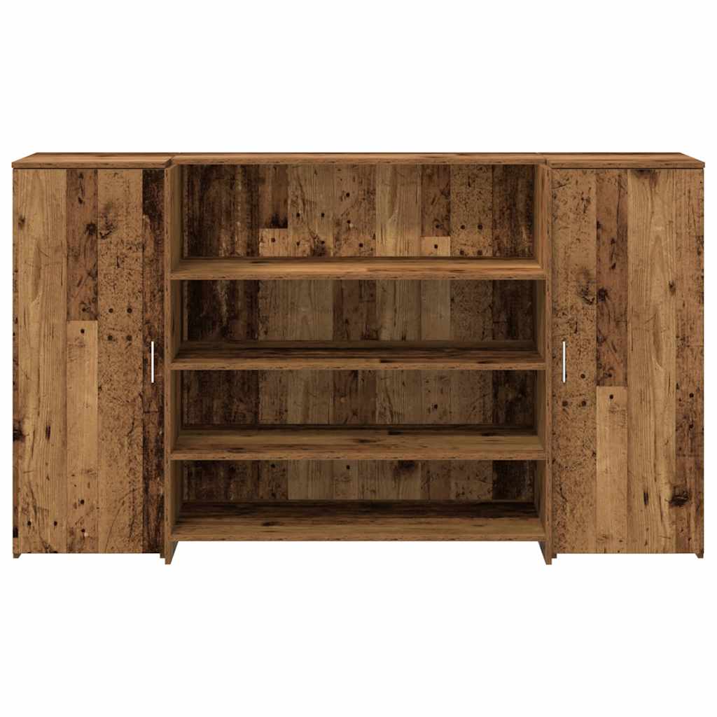Receptiebalie 180x50x103,5 cm bewerkt hout oud houtkleurig is nu te koop bij PeponiXL, paradijselijk wonen!