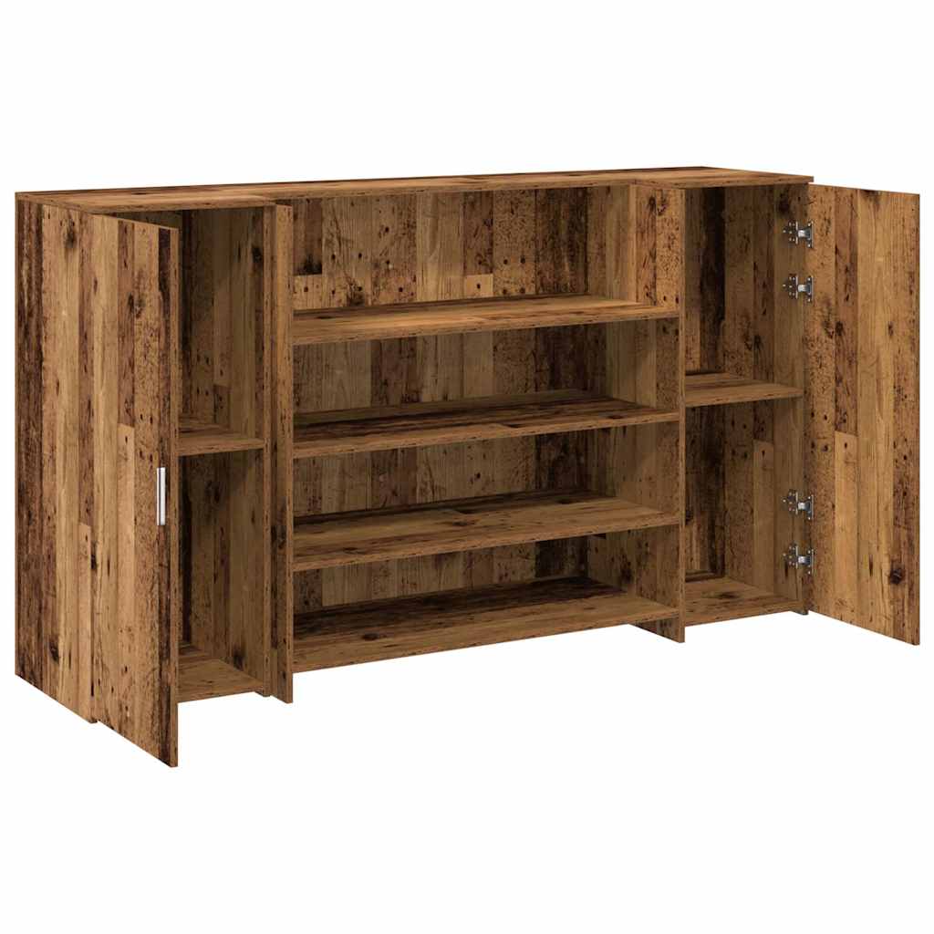 Receptiebalie 180x50x103,5 cm bewerkt hout oud houtkleurig is nu te koop bij PeponiXL, paradijselijk wonen!
