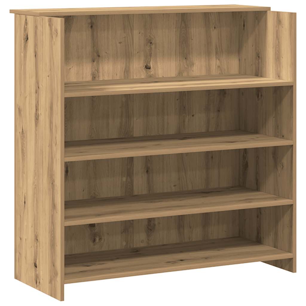Receptiebalie 180x50x103,5cm bewerkt hout artisanaal eikenkleur is nu te koop bij PeponiXL, paradijselijk wonen!