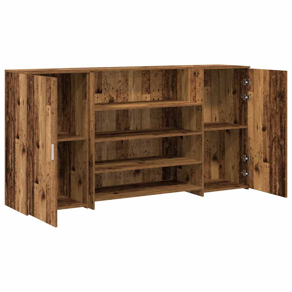 Receptiebalie 200x50x103,5 cm bewerkt hout oud houtkleurig is nu te koop bij PeponiXL, paradijselijk wonen!