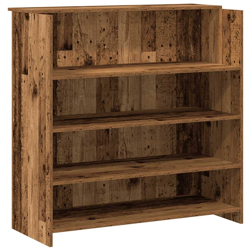 Receptiebalie 200x50x103,5 cm bewerkt hout oud houtkleurig is nu te koop bij PeponiXL, paradijselijk wonen!