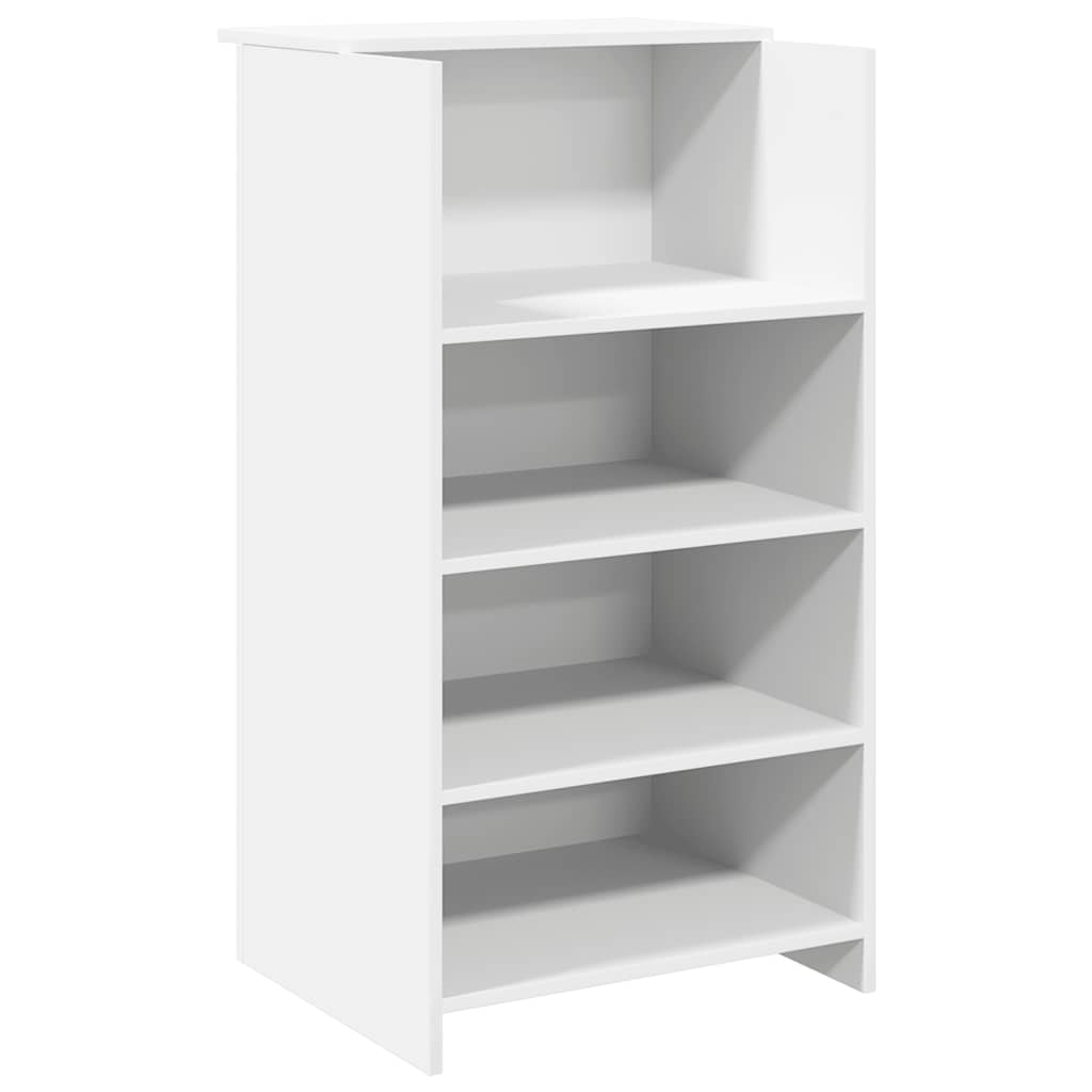 Receptiebalie 135x50x103,5 cm bewerkt hout wit is nu te koop bij PeponiXL, paradijselijk wonen!