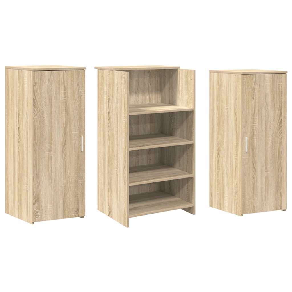 Receptiebalie 135x50x103,5 cm bewerkt hout sonoma eikenkleurig is nu te koop bij PeponiXL, paradijselijk wonen!
