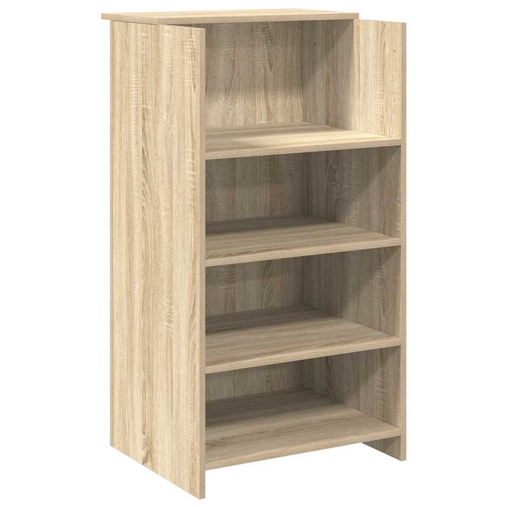 Receptiebalie 135x50x103,5 cm bewerkt hout sonoma eikenkleurig is nu te koop bij PeponiXL, paradijselijk wonen!