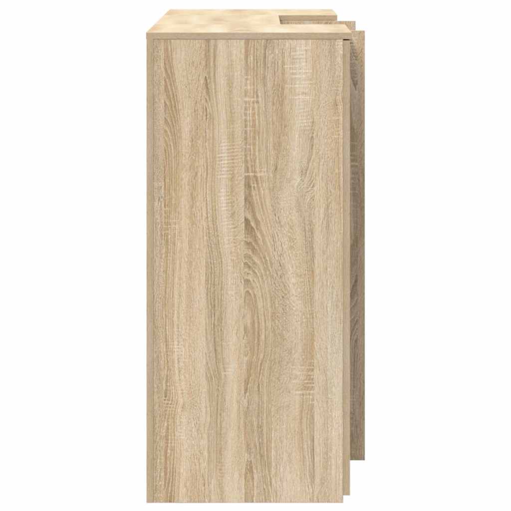 Receptiebalie 135x50x103,5 cm bewerkt hout sonoma eikenkleurig is nu te koop bij PeponiXL, paradijselijk wonen!
