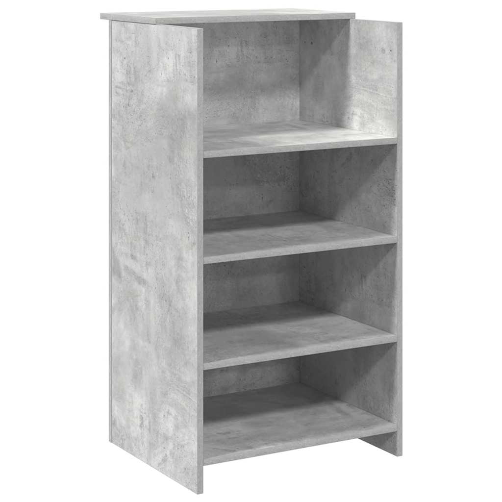 Receptiebalie 135x50x103,5 cm bewerkt hout betongrijs is nu te koop bij PeponiXL, paradijselijk wonen!