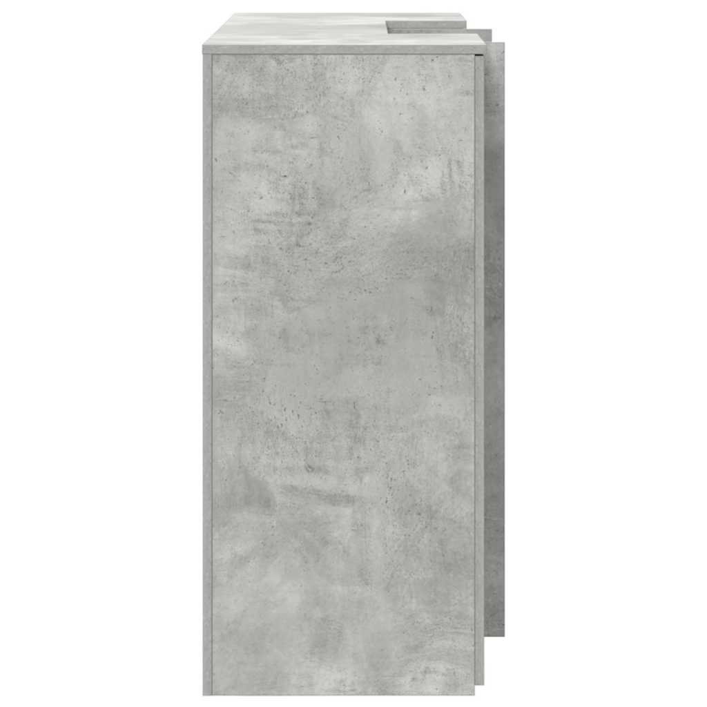 Receptiebalie 135x50x103,5 cm bewerkt hout betongrijs is nu te koop bij PeponiXL, paradijselijk wonen!