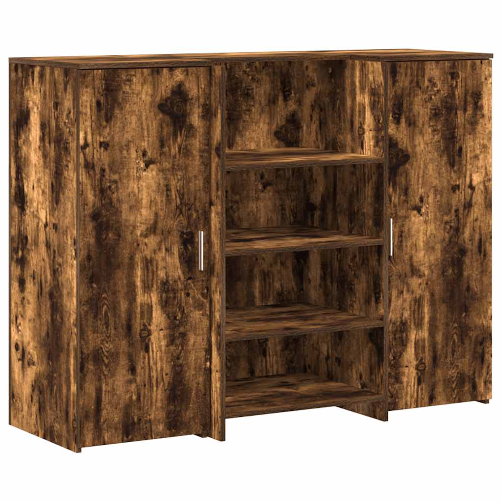 Receptiebalie 135x50x103,5 cm bewerkt hout gerookt eikenkleurig is nu te koop bij PeponiXL, paradijselijk wonen!