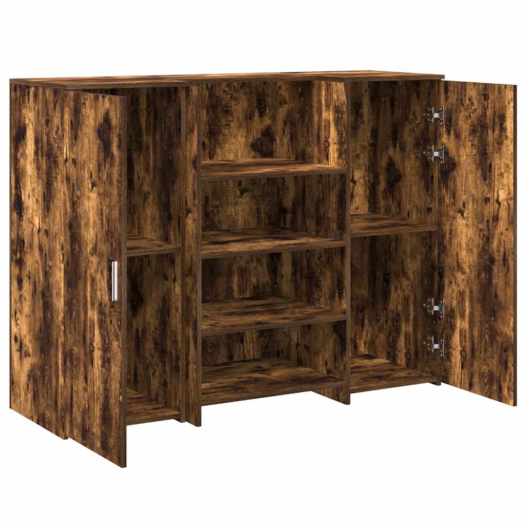 Receptiebalie 135x50x103,5 cm bewerkt hout gerookt eikenkleurig is nu te koop bij PeponiXL, paradijselijk wonen!