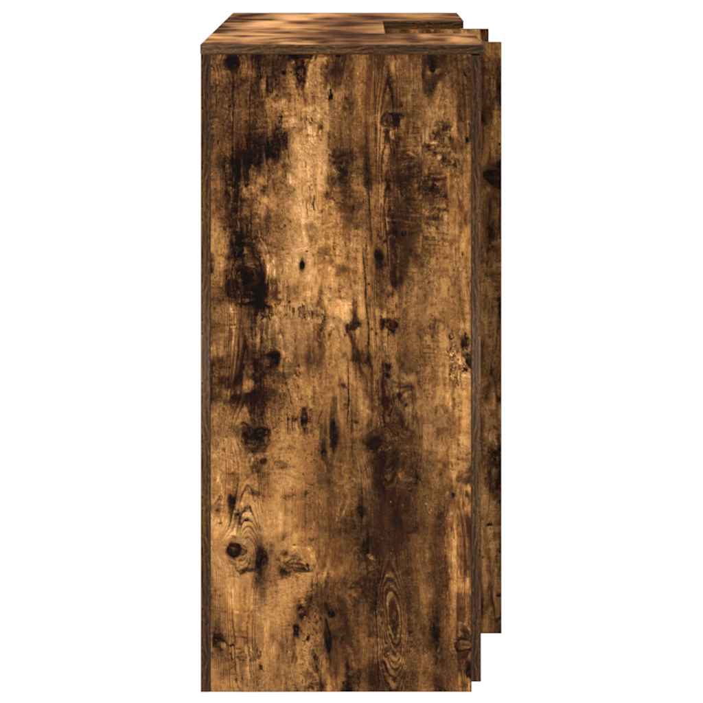 Receptiebalie 135x50x103,5 cm bewerkt hout gerookt eikenkleurig is nu te koop bij PeponiXL, paradijselijk wonen!