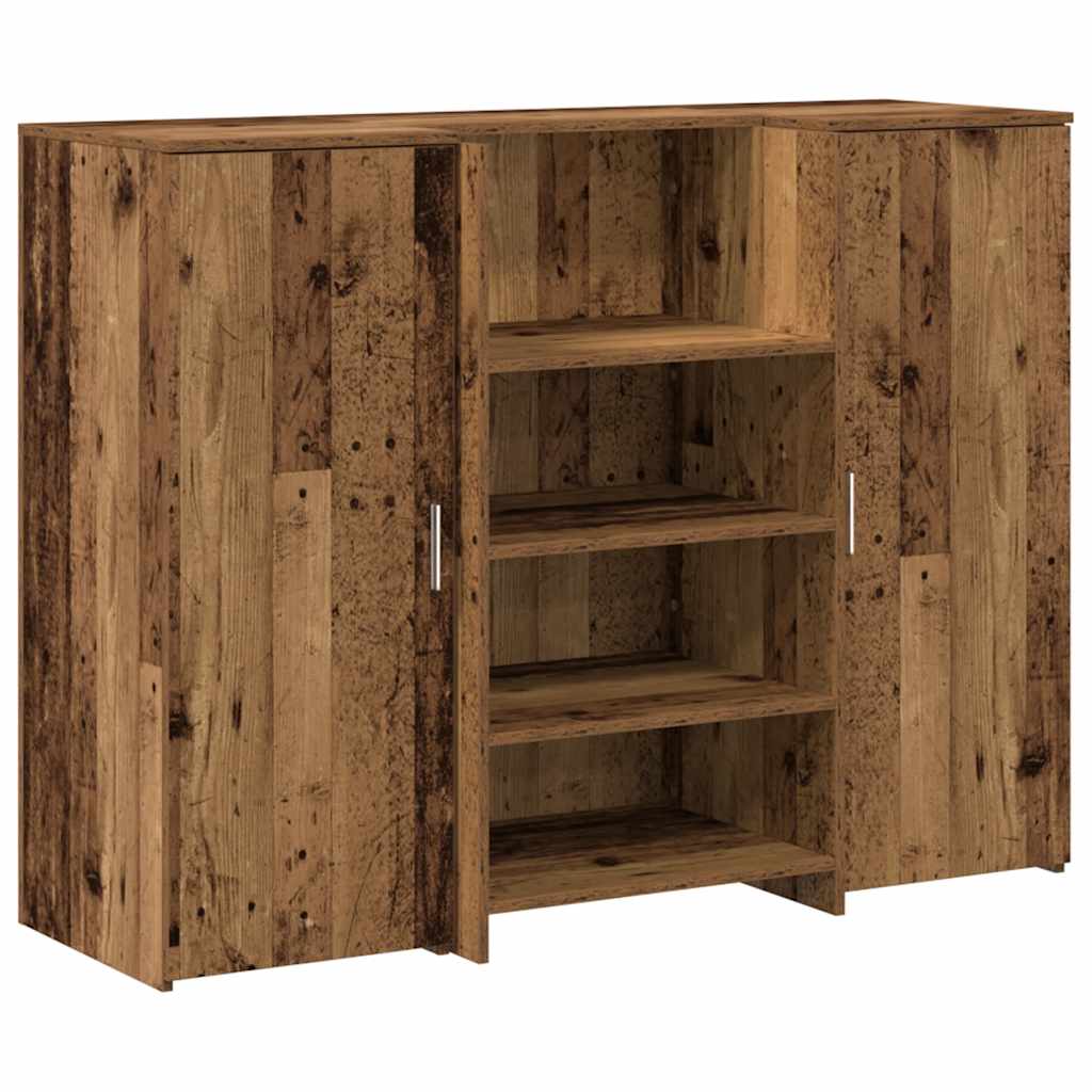 Receptiebalie 135x50x103,5 cm bewerkt hout oud houtkleurig is nu te koop bij PeponiXL, paradijselijk wonen!
