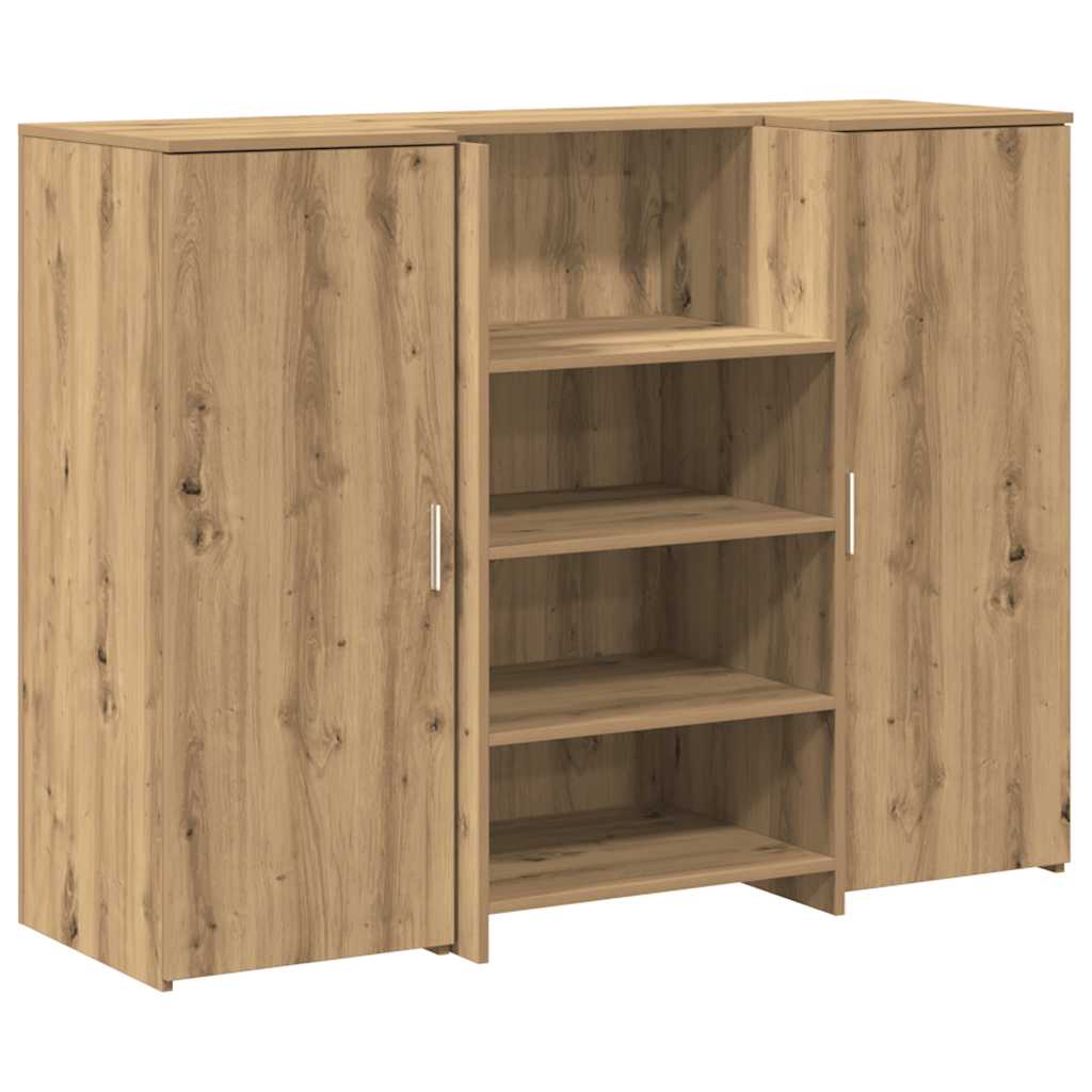 Receptiebalie 135x50x103,5cm bewerkt hout artisanaal eikenkleur is nu te koop bij PeponiXL, paradijselijk wonen!
