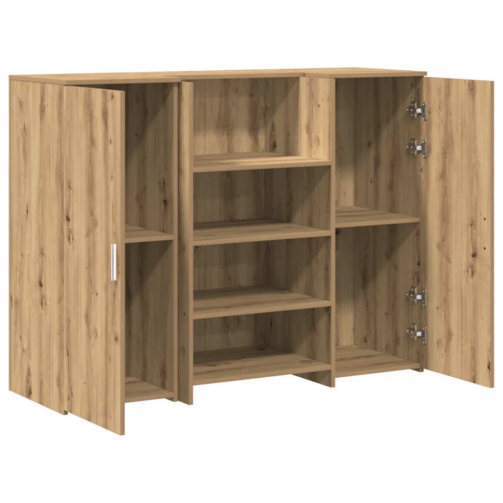 Receptiebalie 135x50x103,5cm bewerkt hout artisanaal eikenkleur is nu te koop bij PeponiXL, paradijselijk wonen!