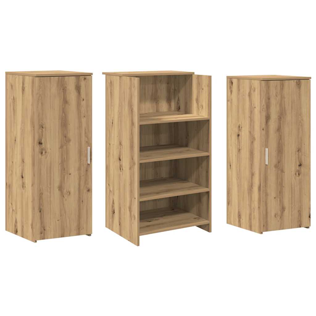 Receptiebalie 135x50x103,5cm bewerkt hout artisanaal eikenkleur is nu te koop bij PeponiXL, paradijselijk wonen!