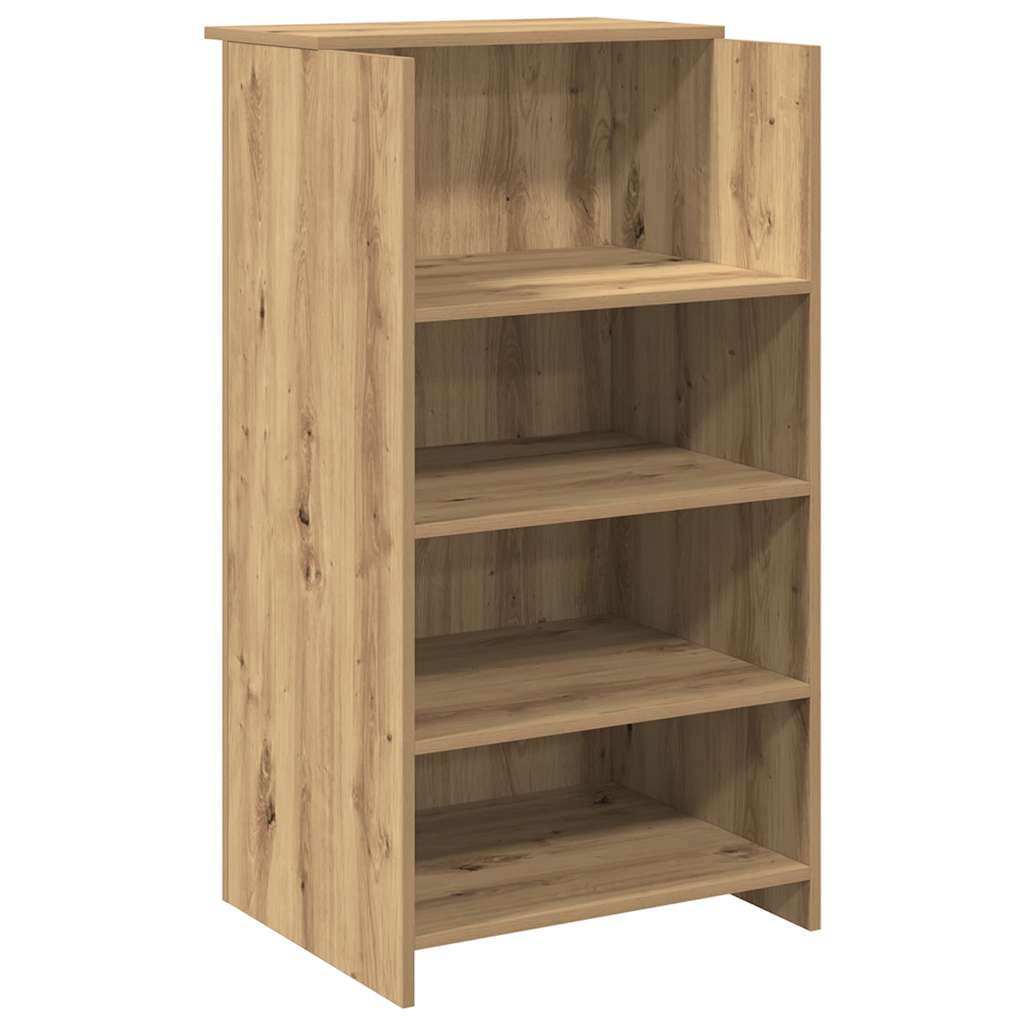 Receptiebalie 135x50x103,5cm bewerkt hout artisanaal eikenkleur is nu te koop bij PeponiXL, paradijselijk wonen!