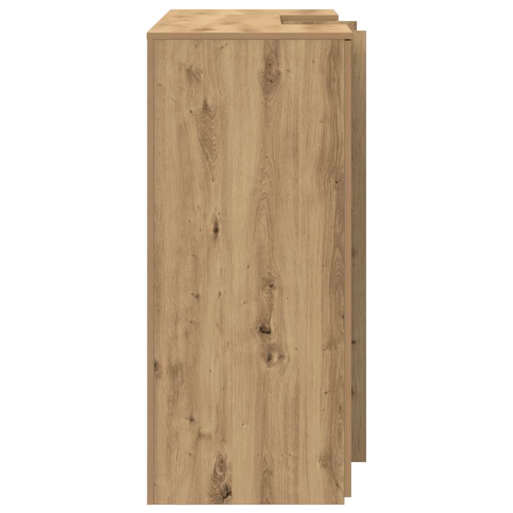 Receptiebalie 135x50x103,5cm bewerkt hout artisanaal eikenkleur is nu te koop bij PeponiXL, paradijselijk wonen!