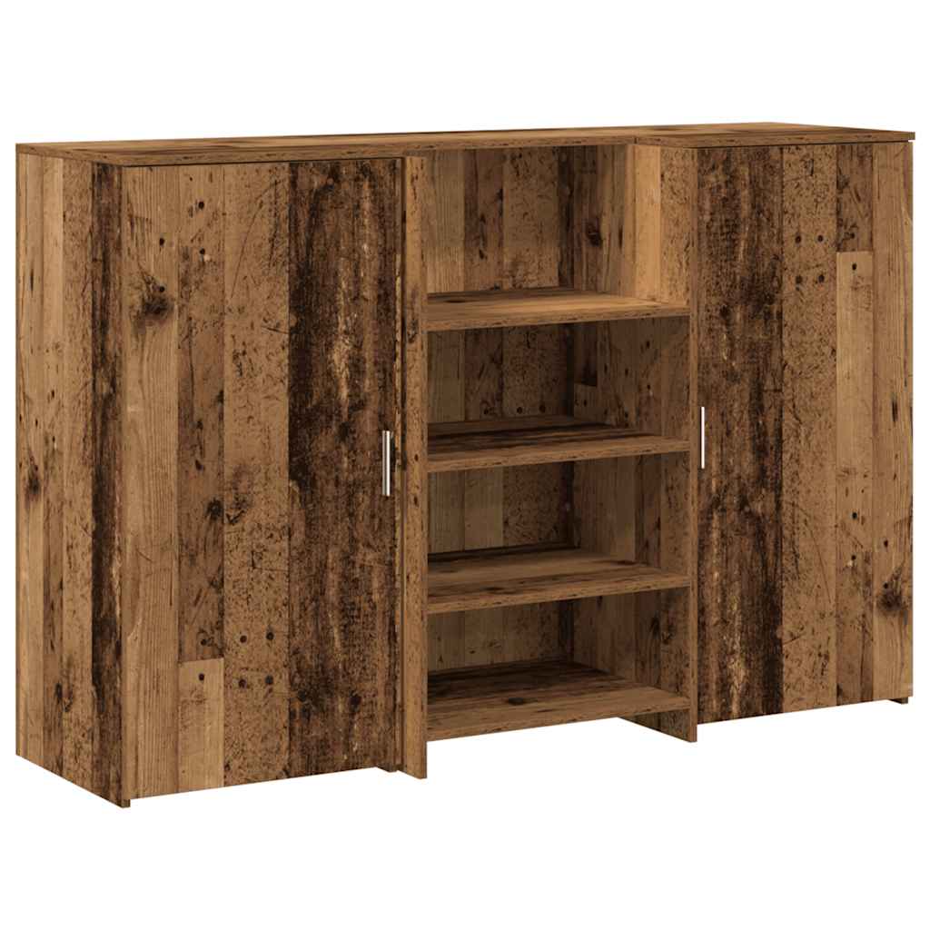 Receptiebalie 155x50x103,5 cm bewerkt hout oud houtkleurig is nu te koop bij PeponiXL, paradijselijk wonen!