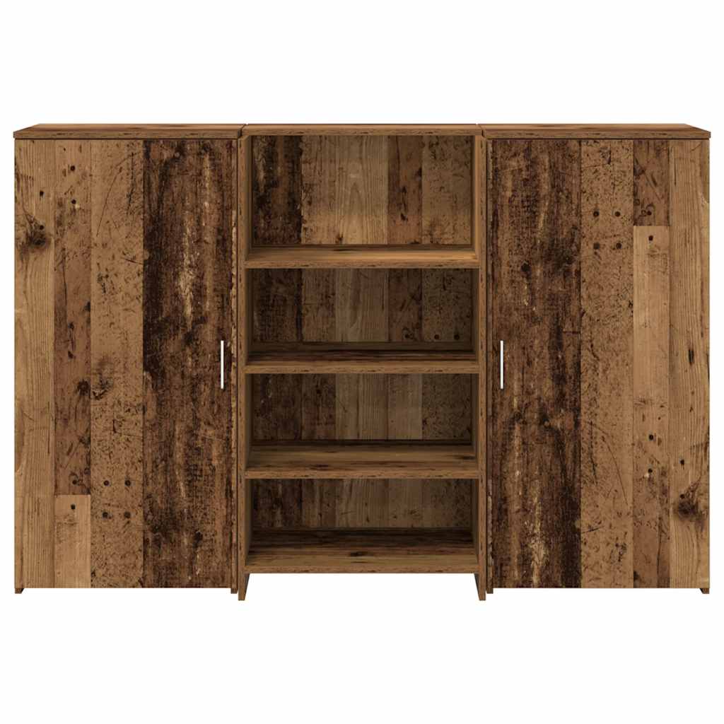 Receptiebalie 155x50x103,5 cm bewerkt hout oud houtkleurig is nu te koop bij PeponiXL, paradijselijk wonen!