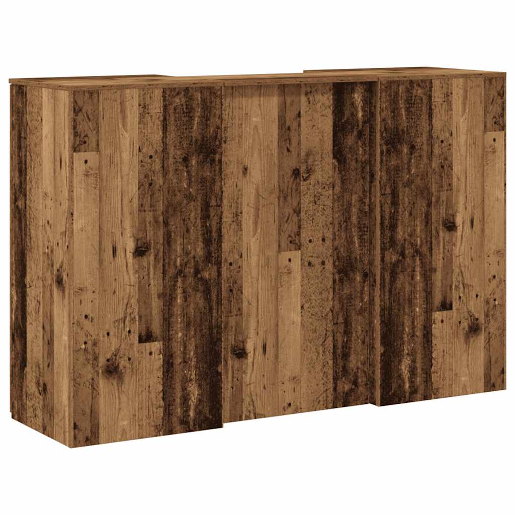 Receptiebalie 155x50x103,5 cm bewerkt hout oud houtkleurig is nu te koop bij PeponiXL, paradijselijk wonen!