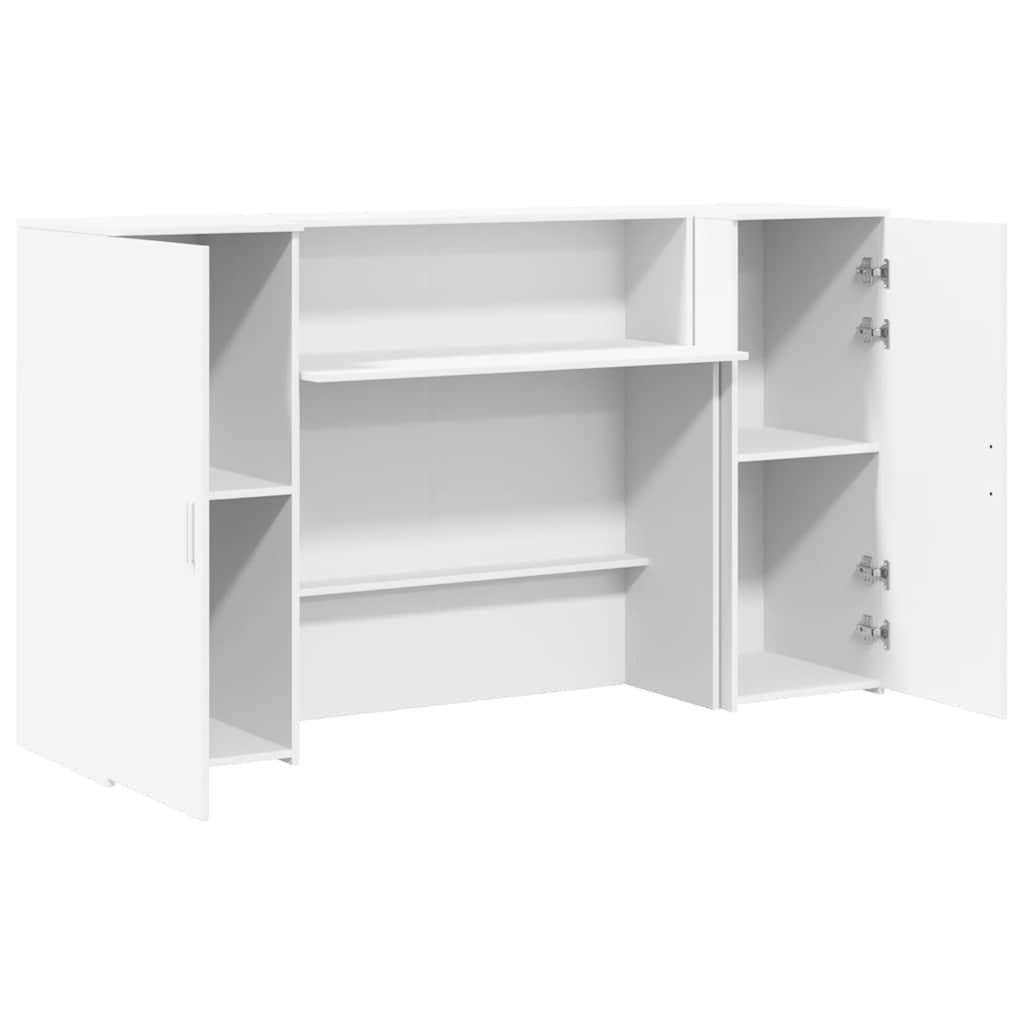 Receptiebalie Wit 180x50x103,5 cm Bewerkt Hout is nu te koop bij PeponiXL, paradijselijk wonen!