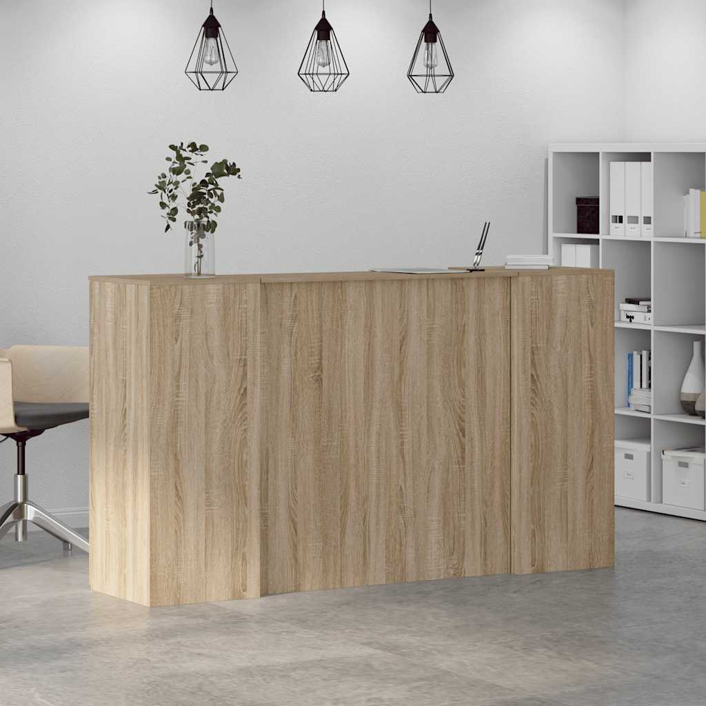 Receptiebalie 180x50x103,5 cm bewerkt hout sonoma eikenkleurig is nu te koop bij PeponiXL, paradijselijk wonen!