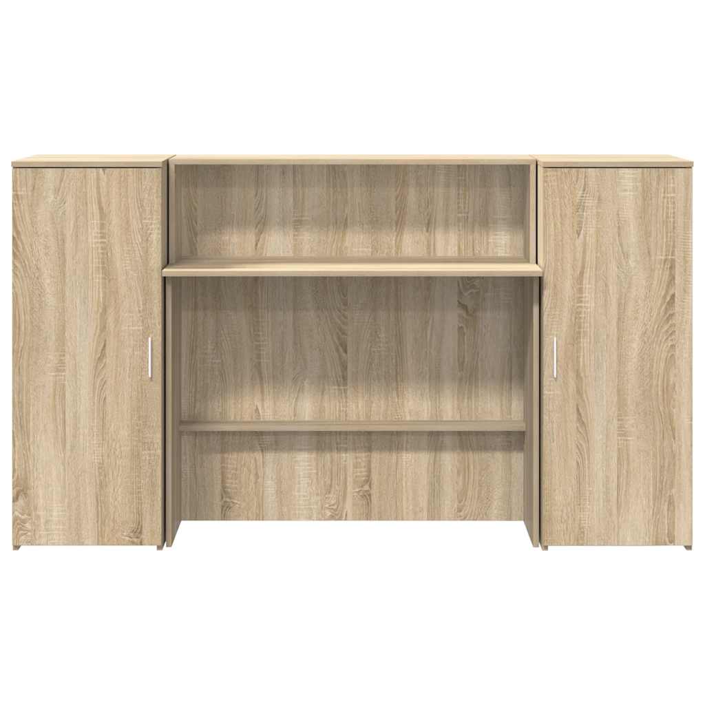 Receptiebalie 180x50x103,5 cm bewerkt hout sonoma eikenkleurig is nu te koop bij PeponiXL, paradijselijk wonen!
