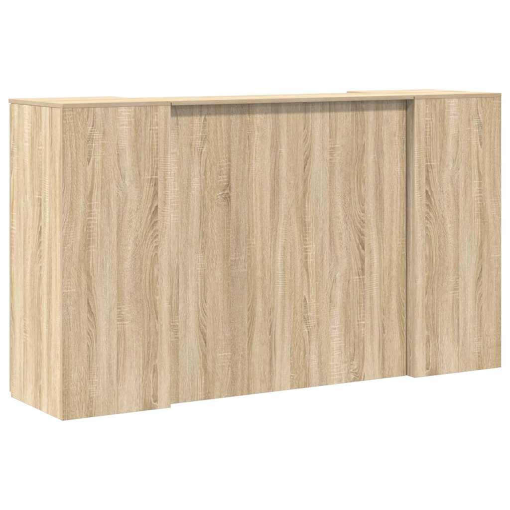 Receptiebalie 180x50x103,5 cm bewerkt hout sonoma eikenkleurig is nu te koop bij PeponiXL, paradijselijk wonen!