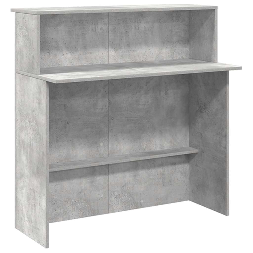 Receptiebalie 180x50x103,5 cm bewerkt hout betongrijs is nu te koop bij PeponiXL, paradijselijk wonen!
