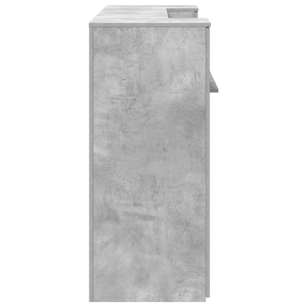 Receptiebalie 180x50x103,5 cm bewerkt hout betongrijs is nu te koop bij PeponiXL, paradijselijk wonen!