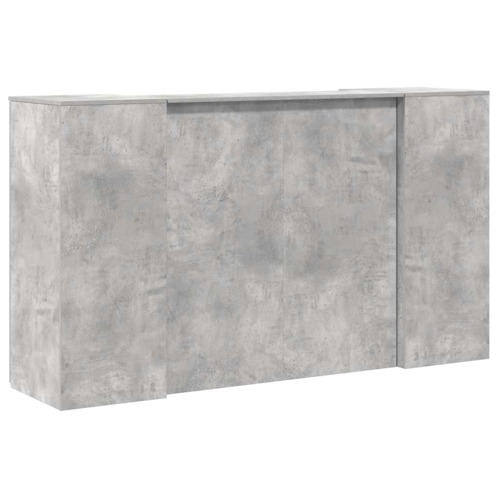 Receptiebalie 180x50x103,5 cm bewerkt hout betongrijs is nu te koop bij PeponiXL, paradijselijk wonen!
