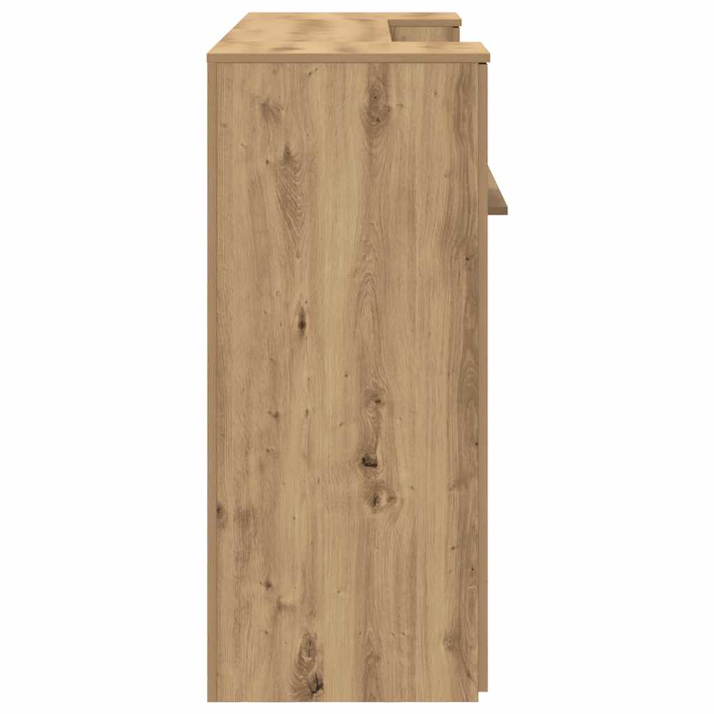 Receptiebalie 180x50x103,5cm bewerkt hout artisanaal eikenkleur is nu te koop bij PeponiXL, paradijselijk wonen!
