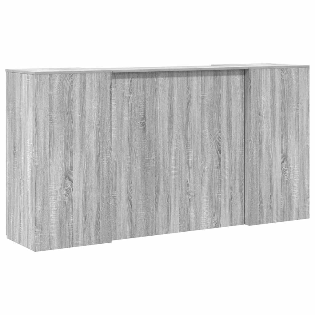 Receptiebalie 200x50x103,5 cm bewerkt hout grijs sonoma eiken is nu te koop bij PeponiXL, paradijselijk wonen!