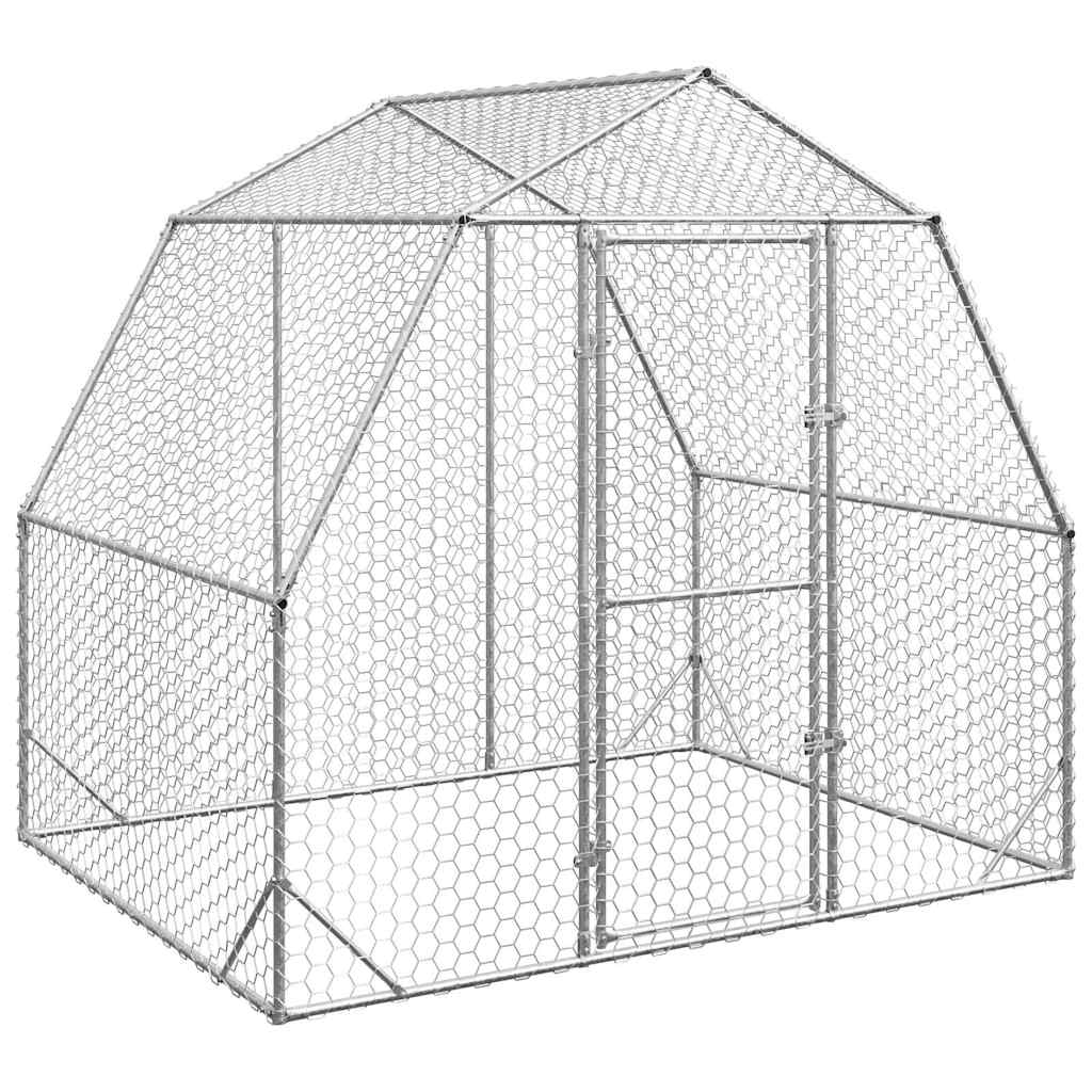 Kippenren 2,5x2x2,25 m gegalvaniseerd staal is nu te koop bij PeponiXL, paradijselijk wonen!