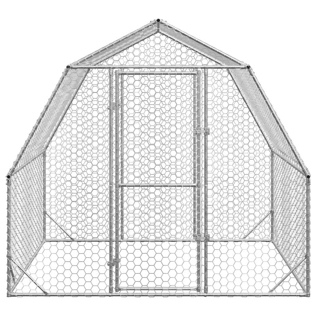 Kippenren 2,5x2x2,25 m gegalvaniseerd staal is nu te koop bij PeponiXL, paradijselijk wonen!